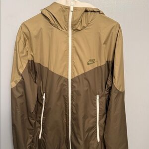 Nike Men's Tan and Brown Windbreaker